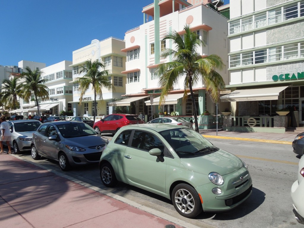 Fiat 500, Roadtrip, Florida, USA, Reiseroute, Auto, Panhandle, Strand, Beach, Sonne, Düne, Miami Beach, Art Deco, Ocean Drive, Palmen