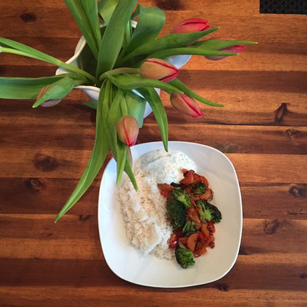 Vegetarisches Rezept mit Reis-Veggies and Rice-Monatsrezept Januar 2017-Gesundes Essen 2017-Vegetarische Gerichte 2017