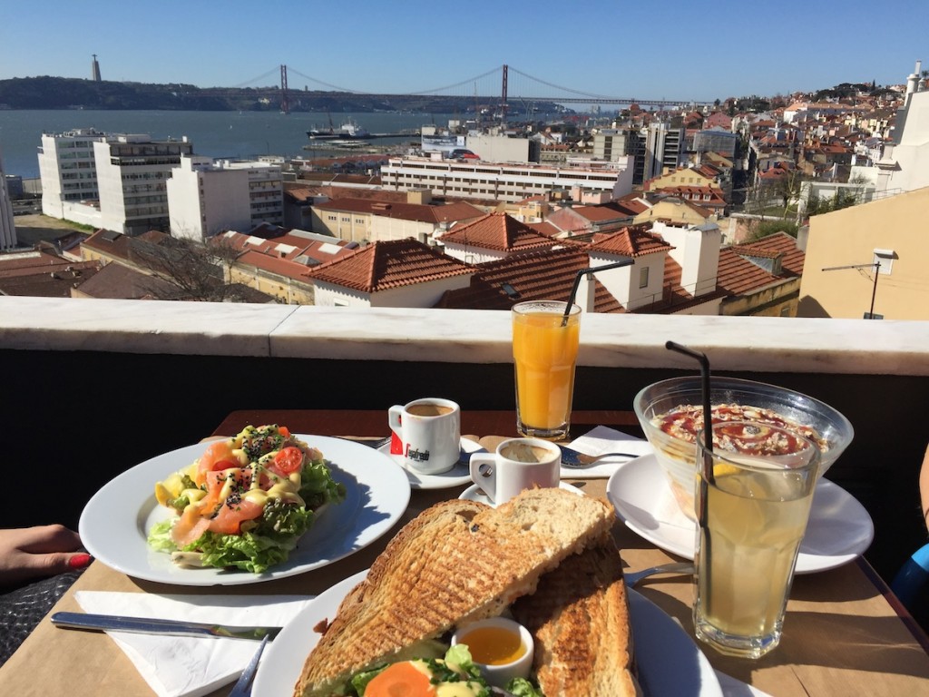 Noobai Café - Lissabon - Frühstück - Aussicht