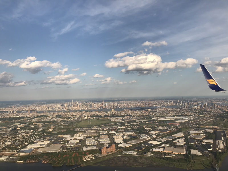 Anflug Newark New York-24 Stunden in New York