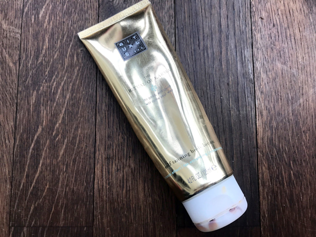 Aufgebraucht April 2020 - Beauty Blogger - Kosmetik im Test - Ritual of Karma - self tanning body lotion - selbstbraeuner
